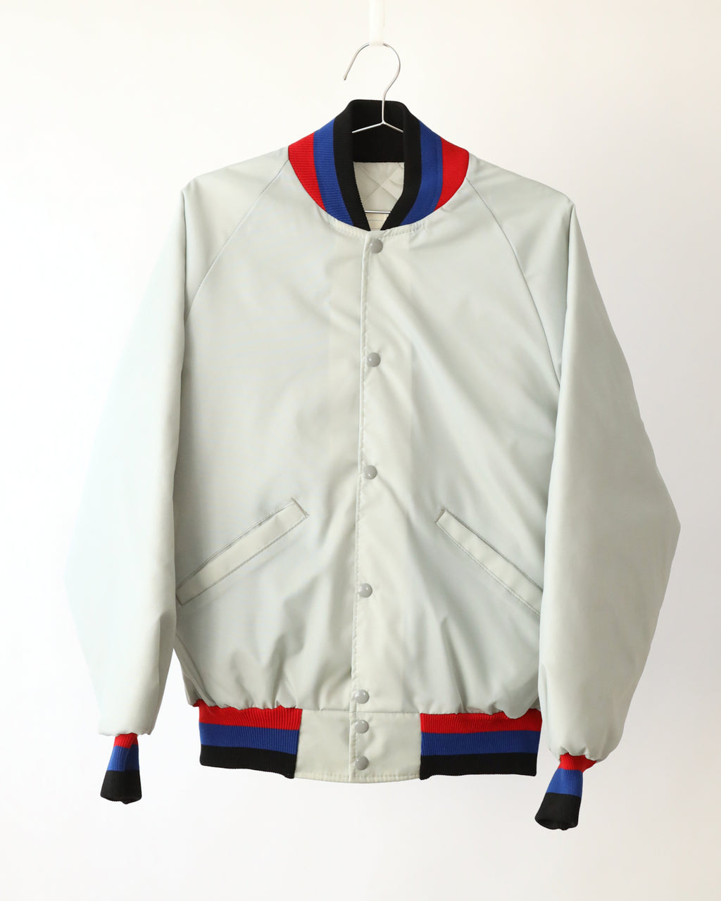 Men's Delong Sportswear White Baseball Jacket Size M