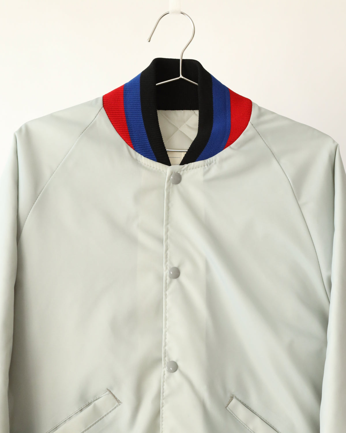 Men's Delong Sportswear White Baseball Jacket Size M