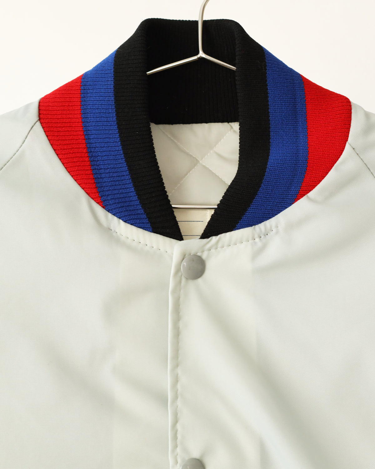 Men's Delong Sportswear White Baseball Jacket Size M