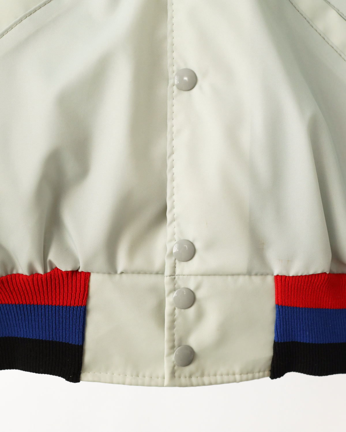Men's Delong Sportswear White Baseball Jacket Size M