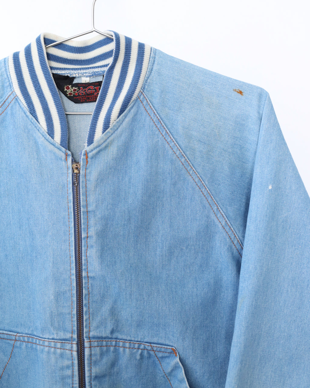 Men's Hi Gear Light Blue Denim Collegiate Jacket