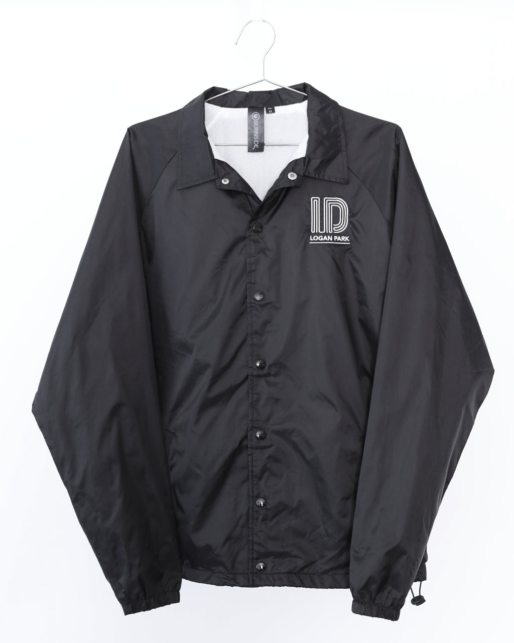 Men's Logan Park Black Coaches Jacket Size M