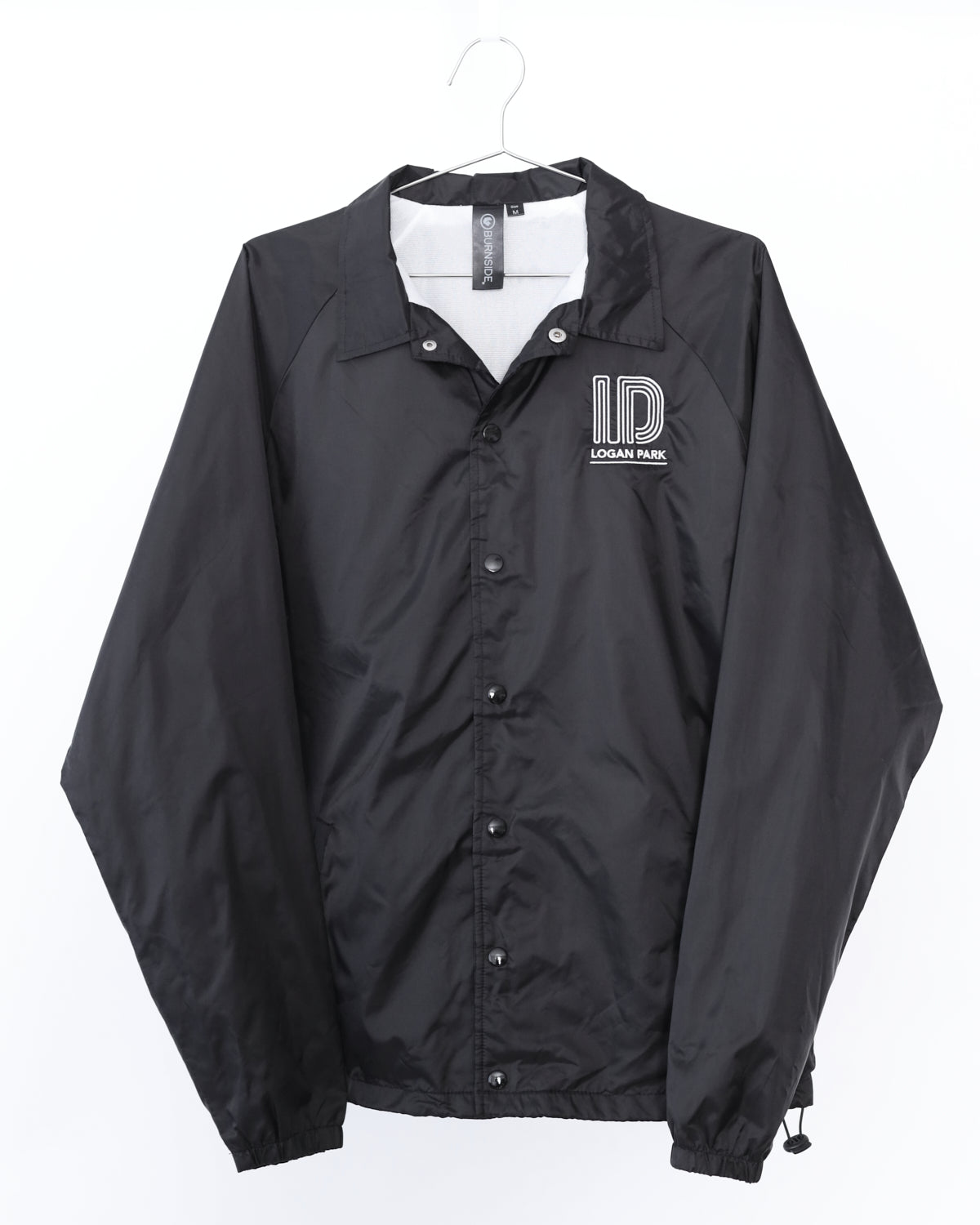 Men's Logan Park Black Coaches Jacket Size M