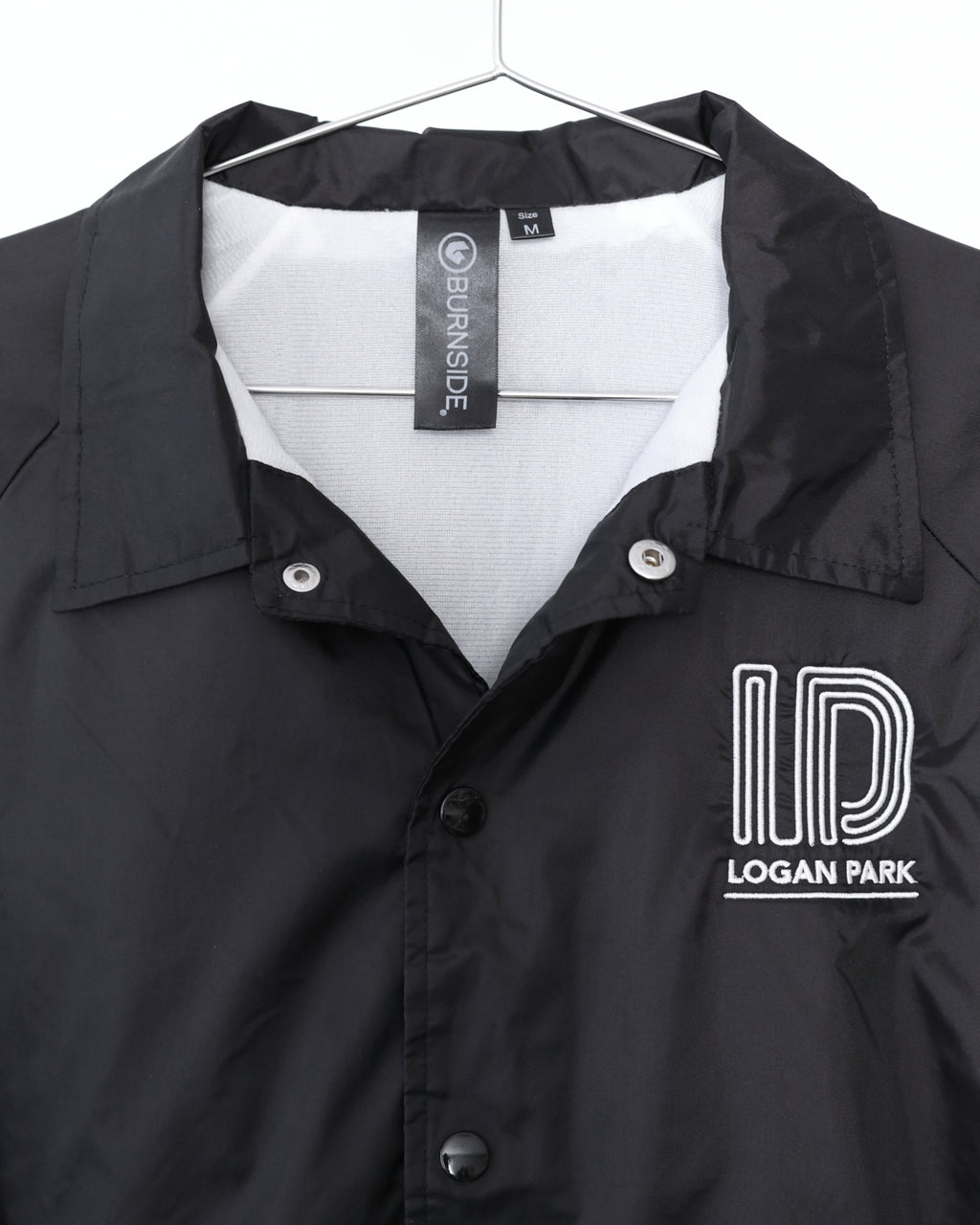 Men's Logan Park Black Coaches Jacket Size M