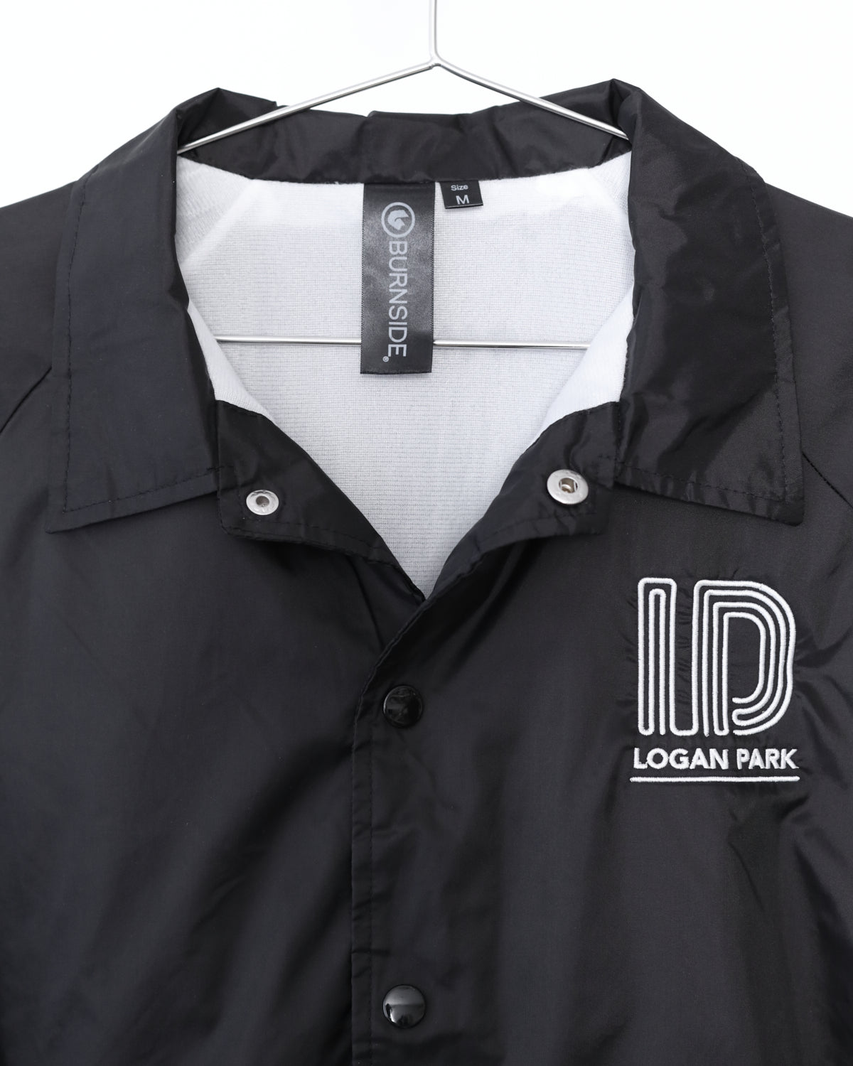 Men's Logan Park Black Coaches Jacket Size M