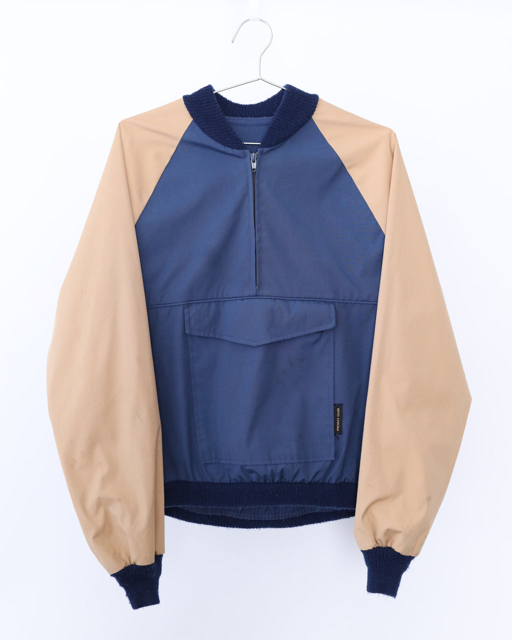 Men's Private Club Blue & Tan Pull Over Jacket