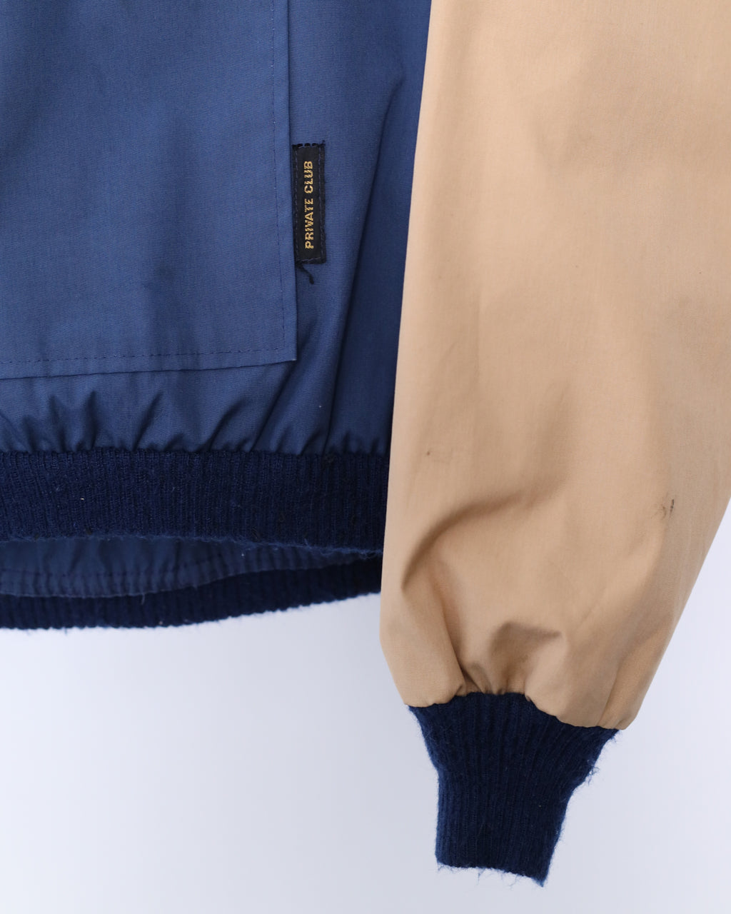 Men's Private Club Blue & Tan Pull Over Jacket