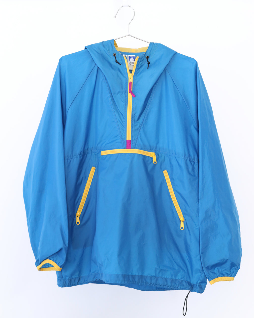 Men's Sierra Design Aqua & Yellow Pull Over Jacket Size M