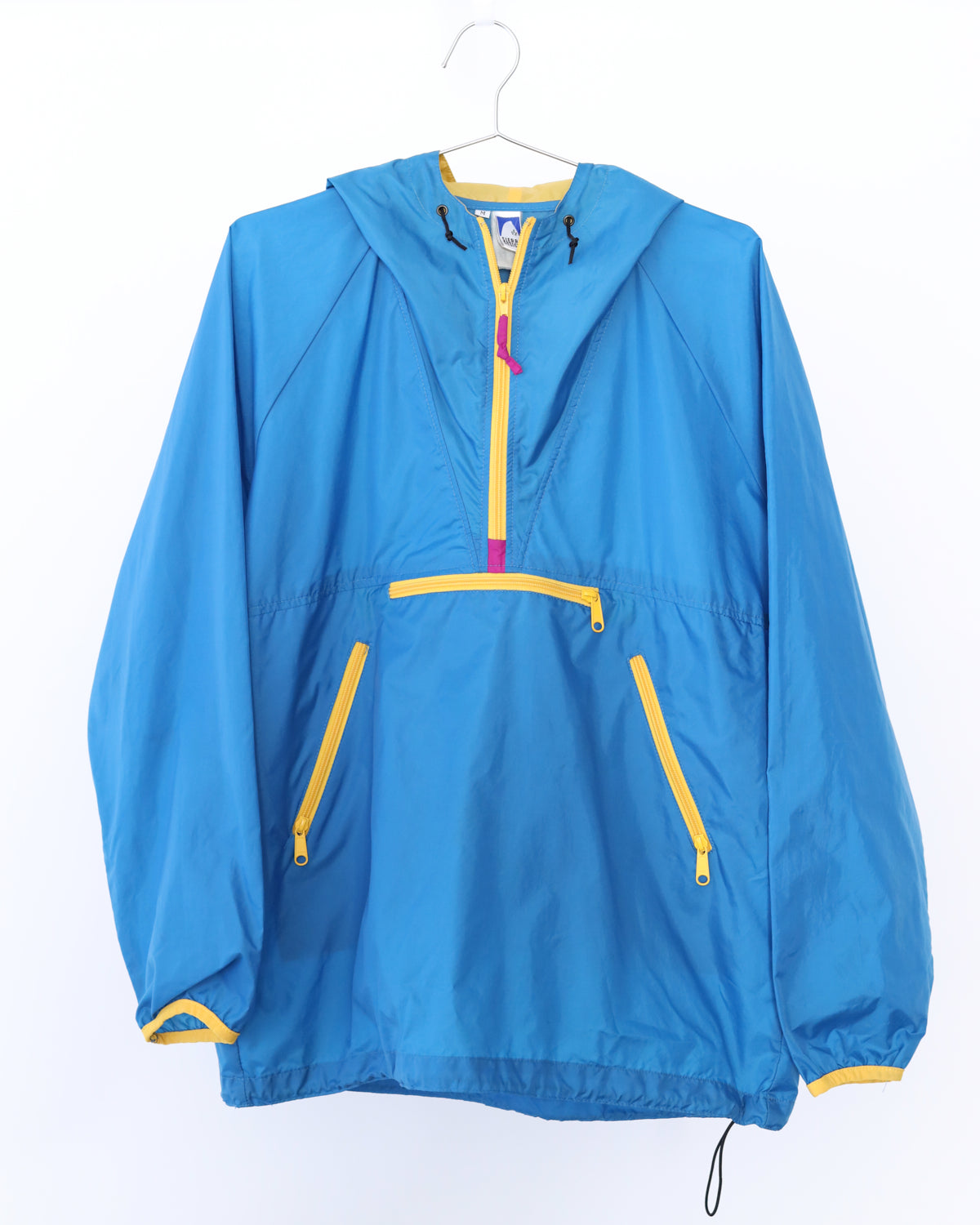 Men's Sierra Design Aqua & Yellow Pull Over Jacket Size M