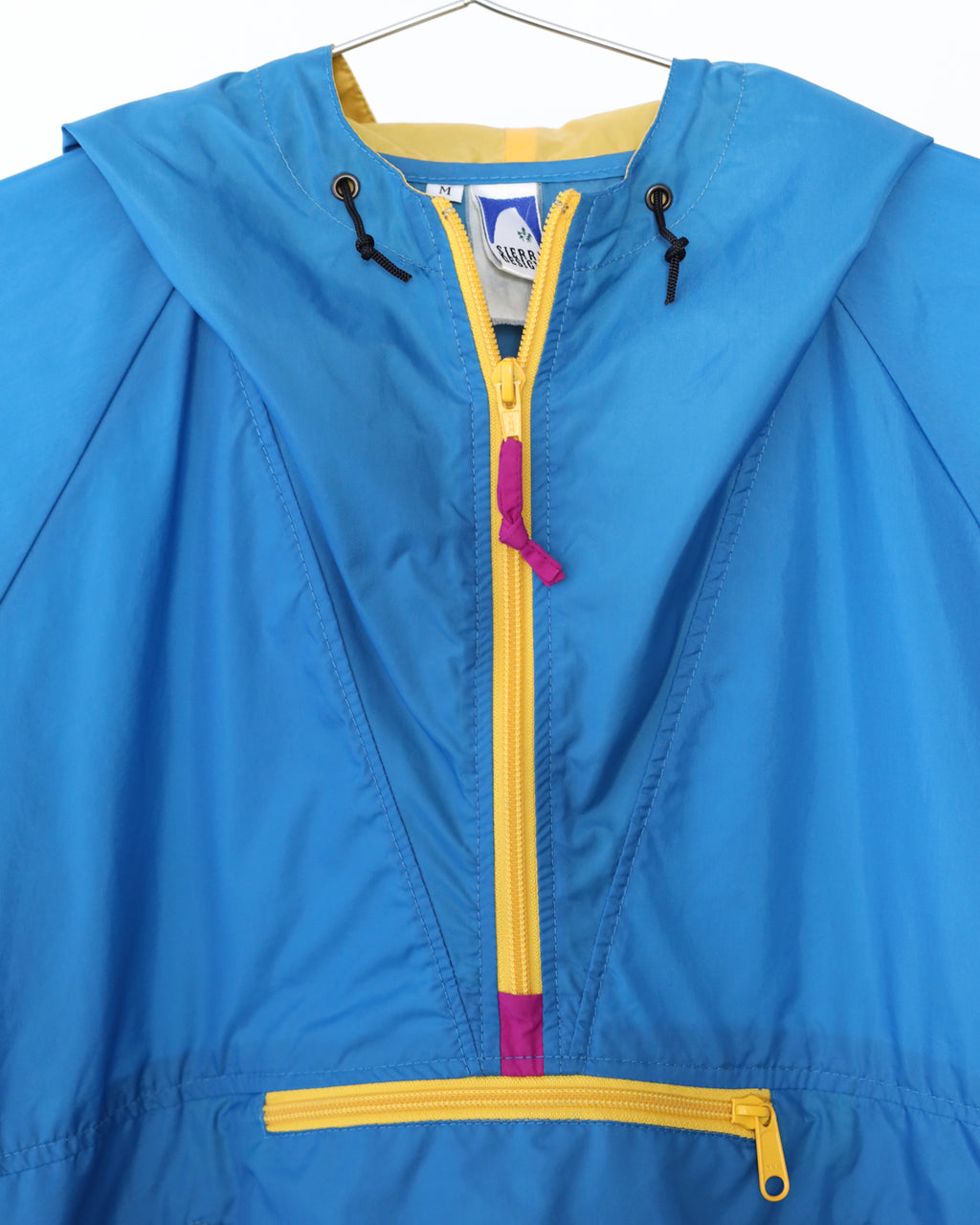 Men's Sierra Design Aqua & Yellow Pull Over Jacket Size M