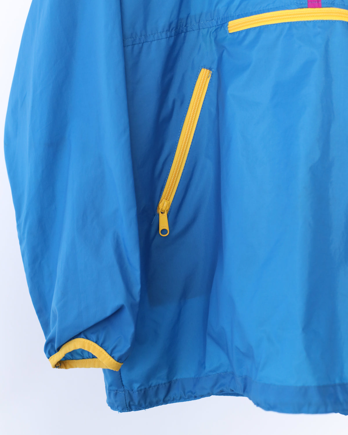 Men's Sierra Design Aqua & Yellow Pull Over Jacket Size M