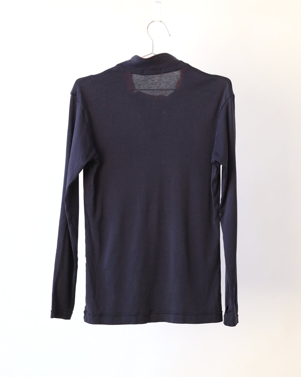 Men's Descente Long Sleeve Cycling Blue Red Jersey Size S