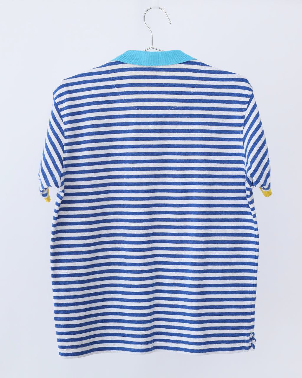 Men's Van Heusen Blue Teal White Polo Shirt Size L