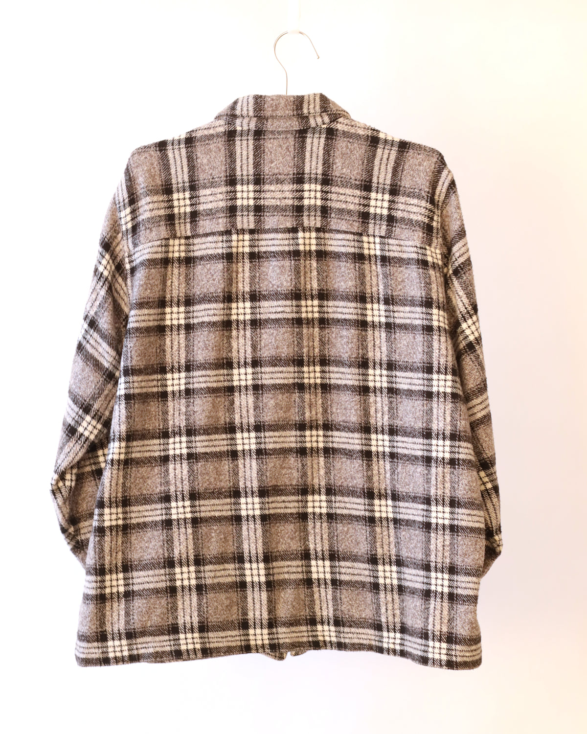 Men's Xhilaration Gray Plaid Long Sleeve Button Shirt Gray Size L