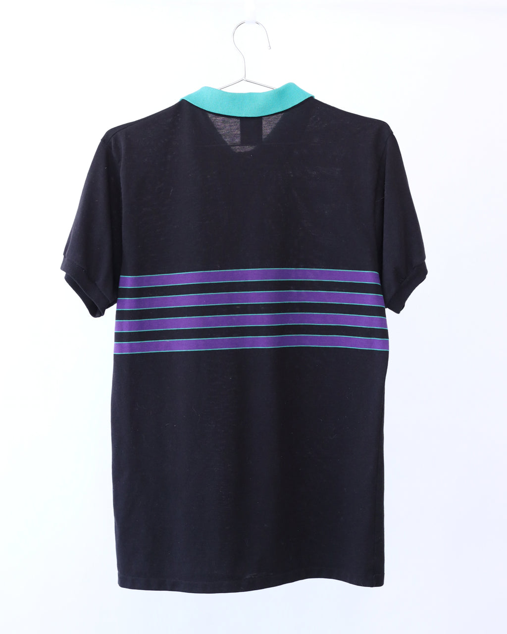 Men's Ocean Pacific Short Sleeve Polo Stripe Black