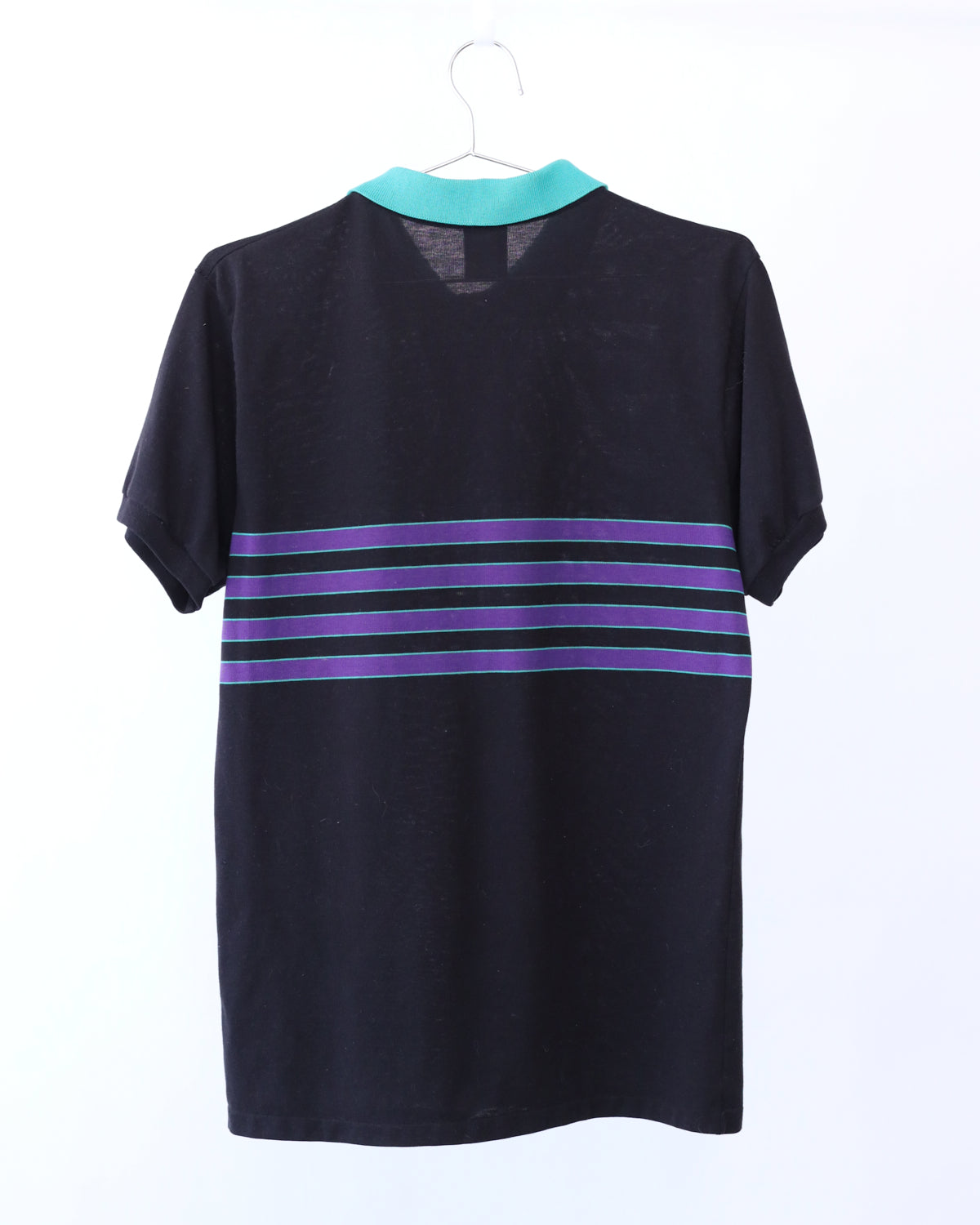 Men's Ocean Pacific Short Sleeve Polo Stripe Black