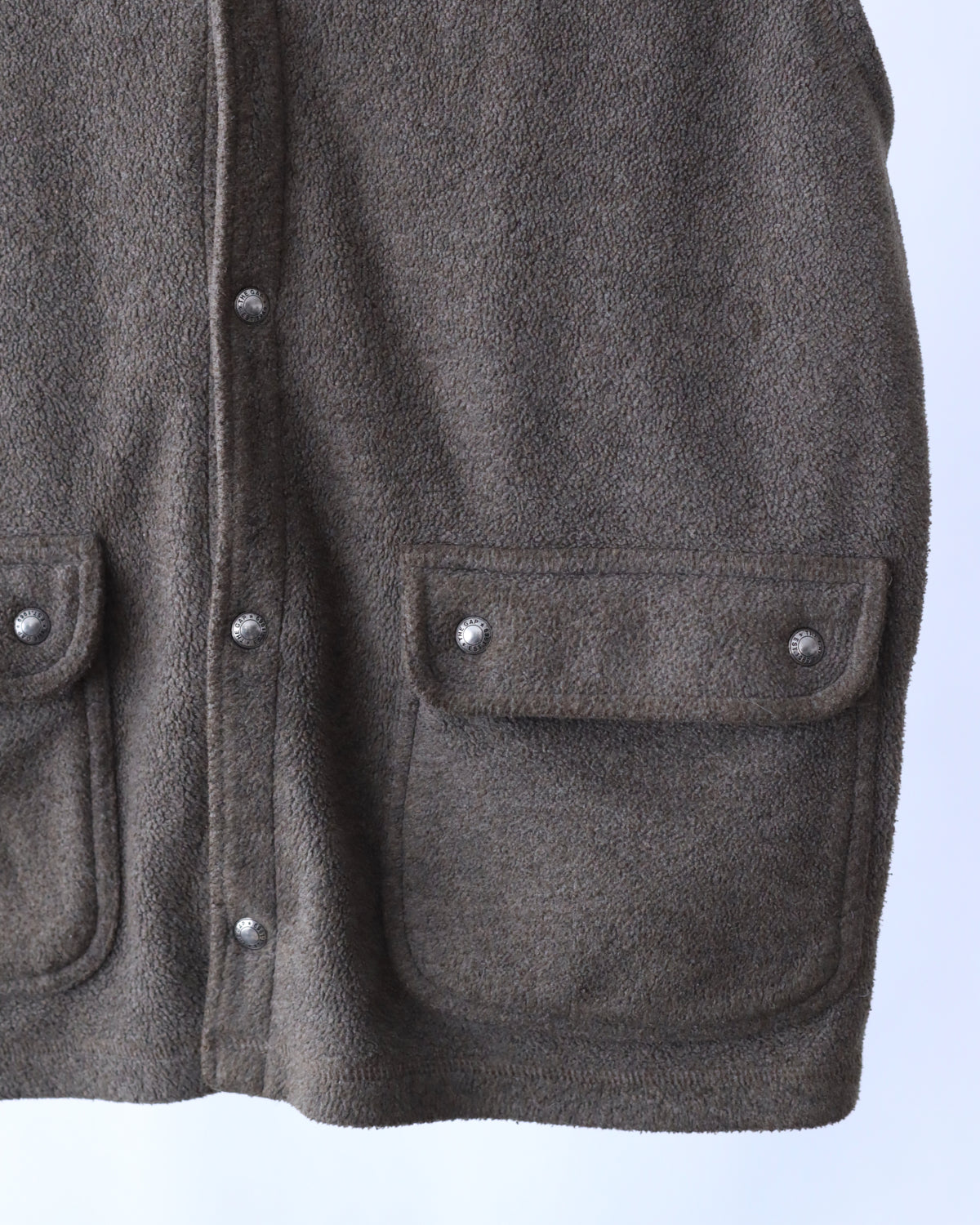 Men's Gap Front Pocket Button Vest Gray