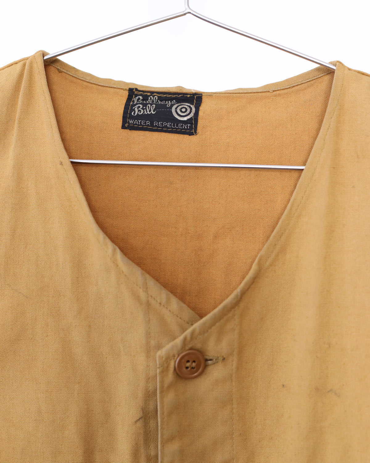 Men's Bullseye Bill Camel Tan Canvas Hunting Vest