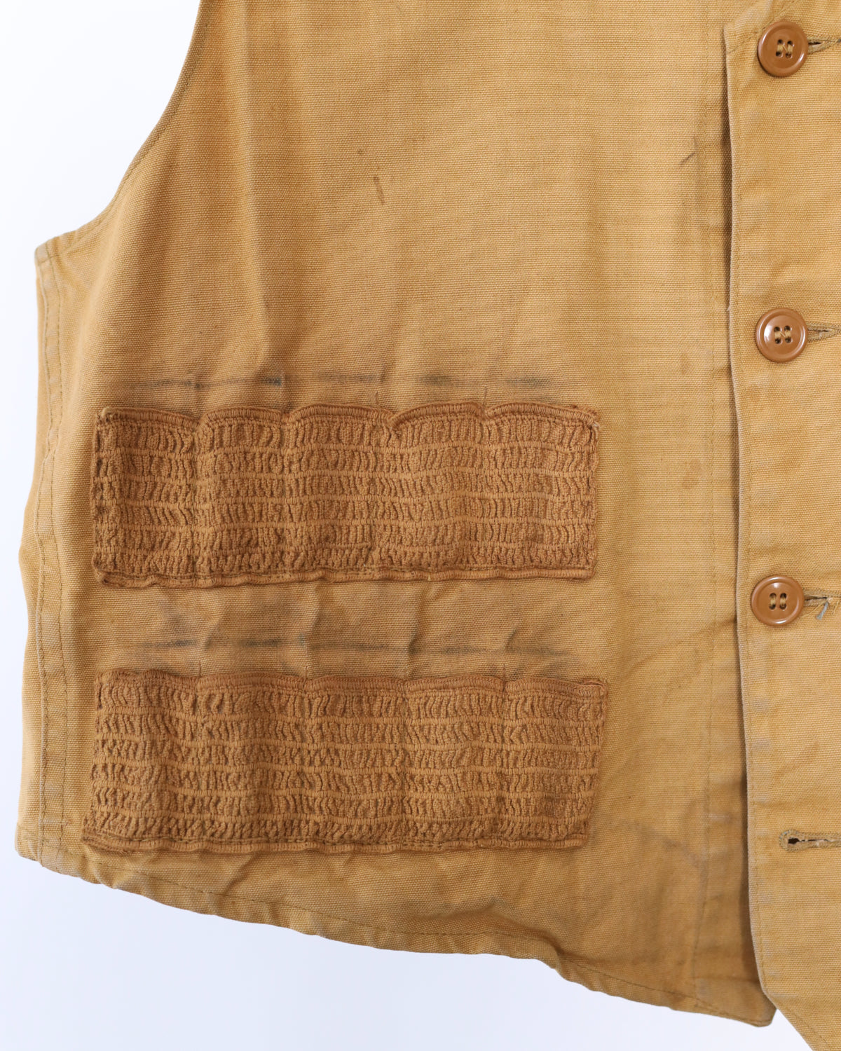 Men's Bullseye Bill Camel Tan Canvas Hunting Vest
