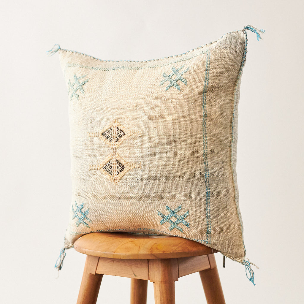 Moroccan Cactus Silk Cream/Grey
