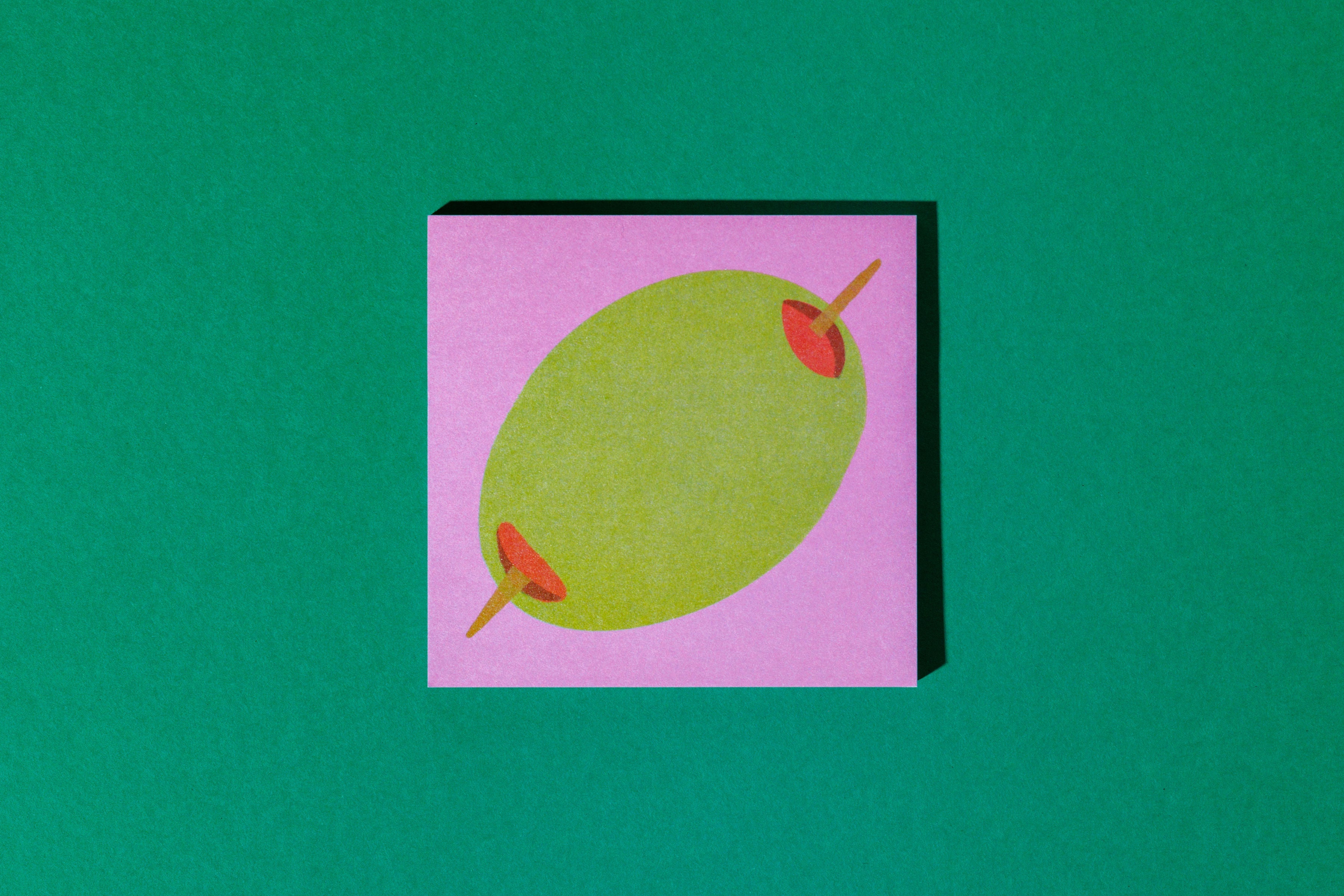 Mel Andrel Sticky Notes Olive