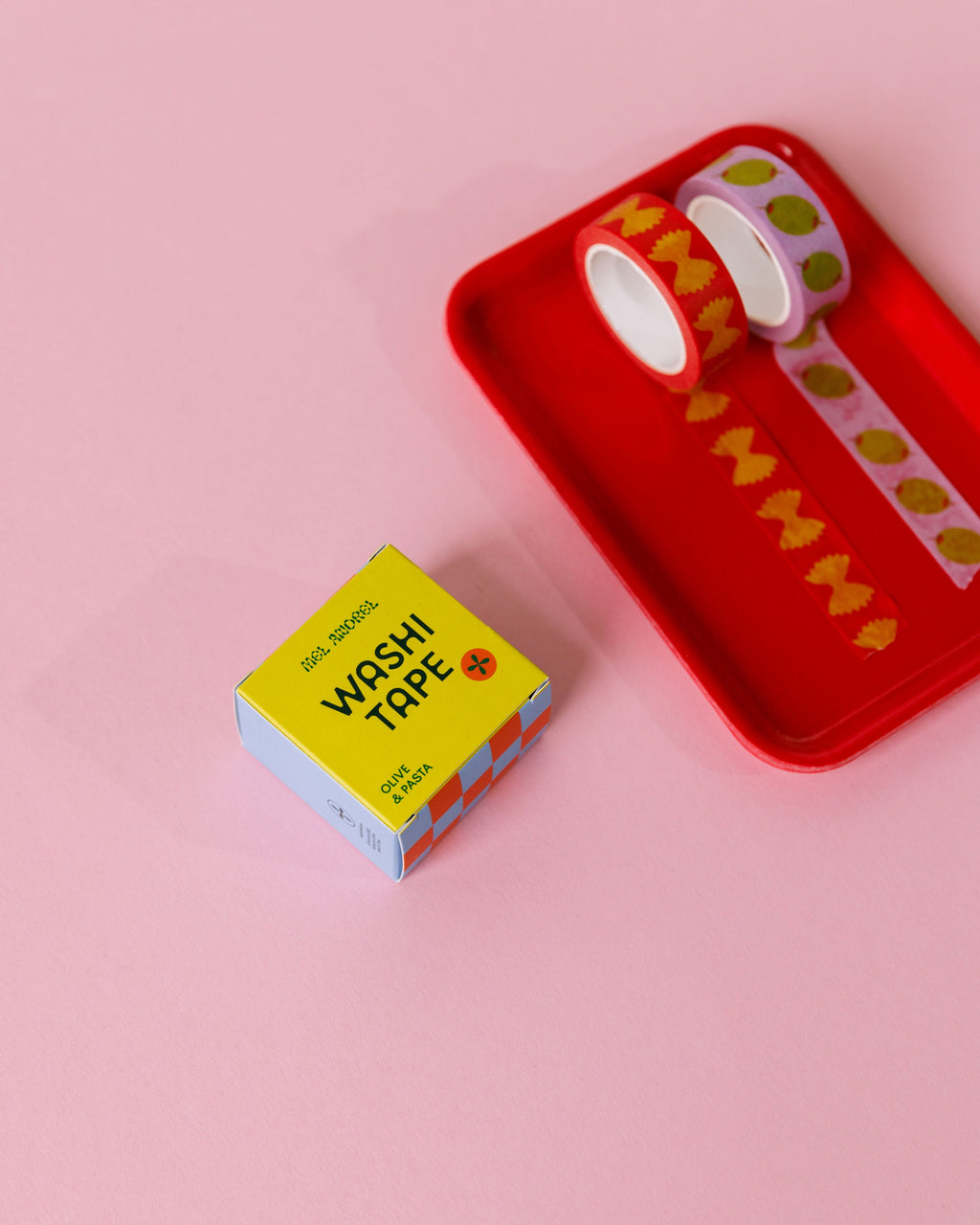 Mel Andrel Washi Tape Olive & Pasta | Two-Pack