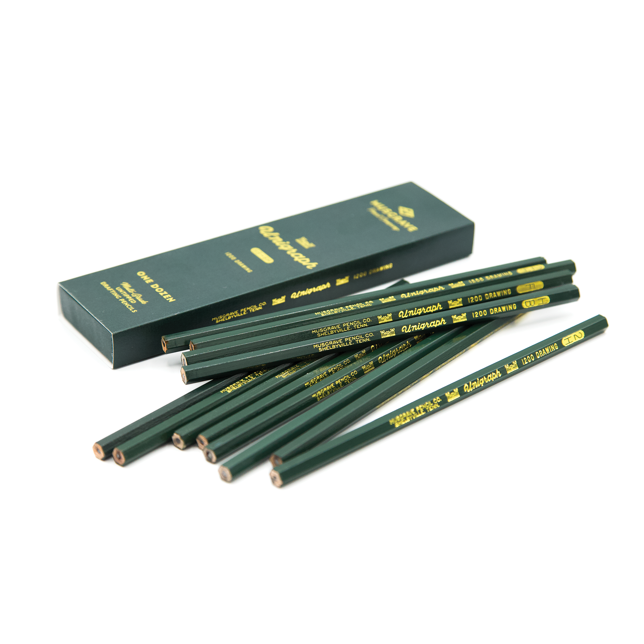 Musgrave Pencil Company | Pencil Set | Unigraph 12-Pack Variety (6B-6H)