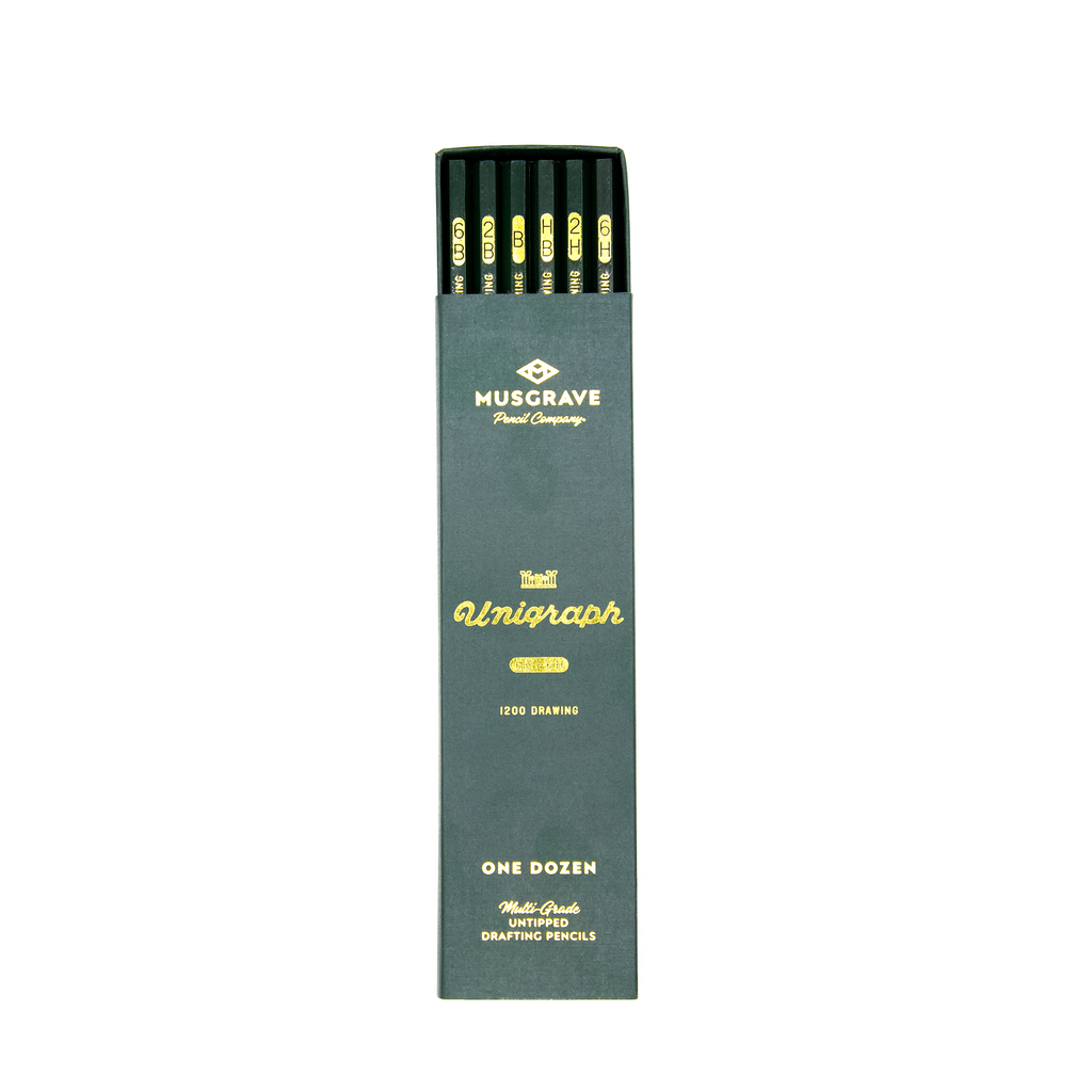 Musgrave Pencil Company | Pencil Set | Unigraph 12-Pack Variety (6B-6H)