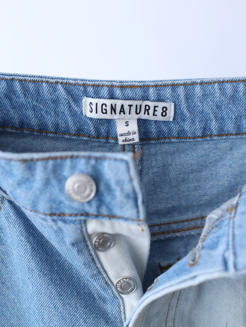 Women's Denim Patchwork Shorts