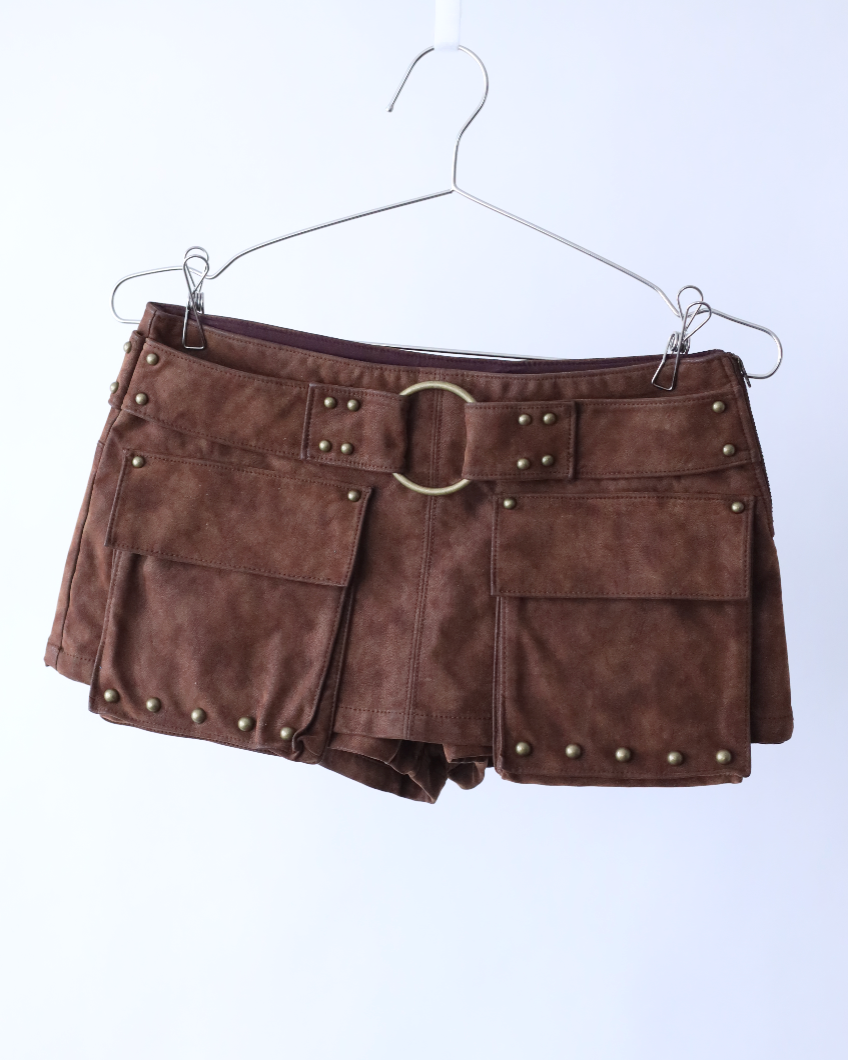 Women's Suede Skort