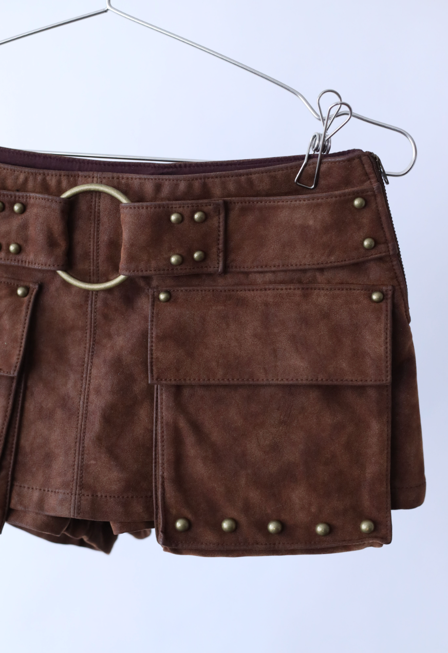 Women's Suede Skort
