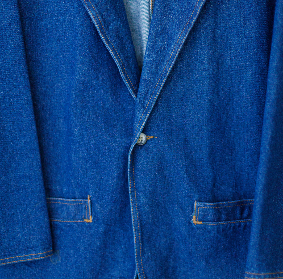 Vintage Denim Blazer Size Womens 1X or Mens L