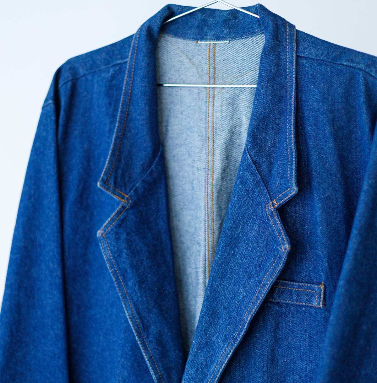 Vintage Denim Blazer Size Womens 1X or Mens L