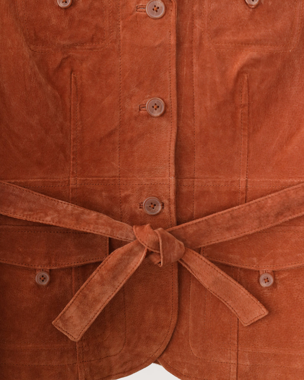 Women's Relativity Suede Rust Brown Jacket Size S