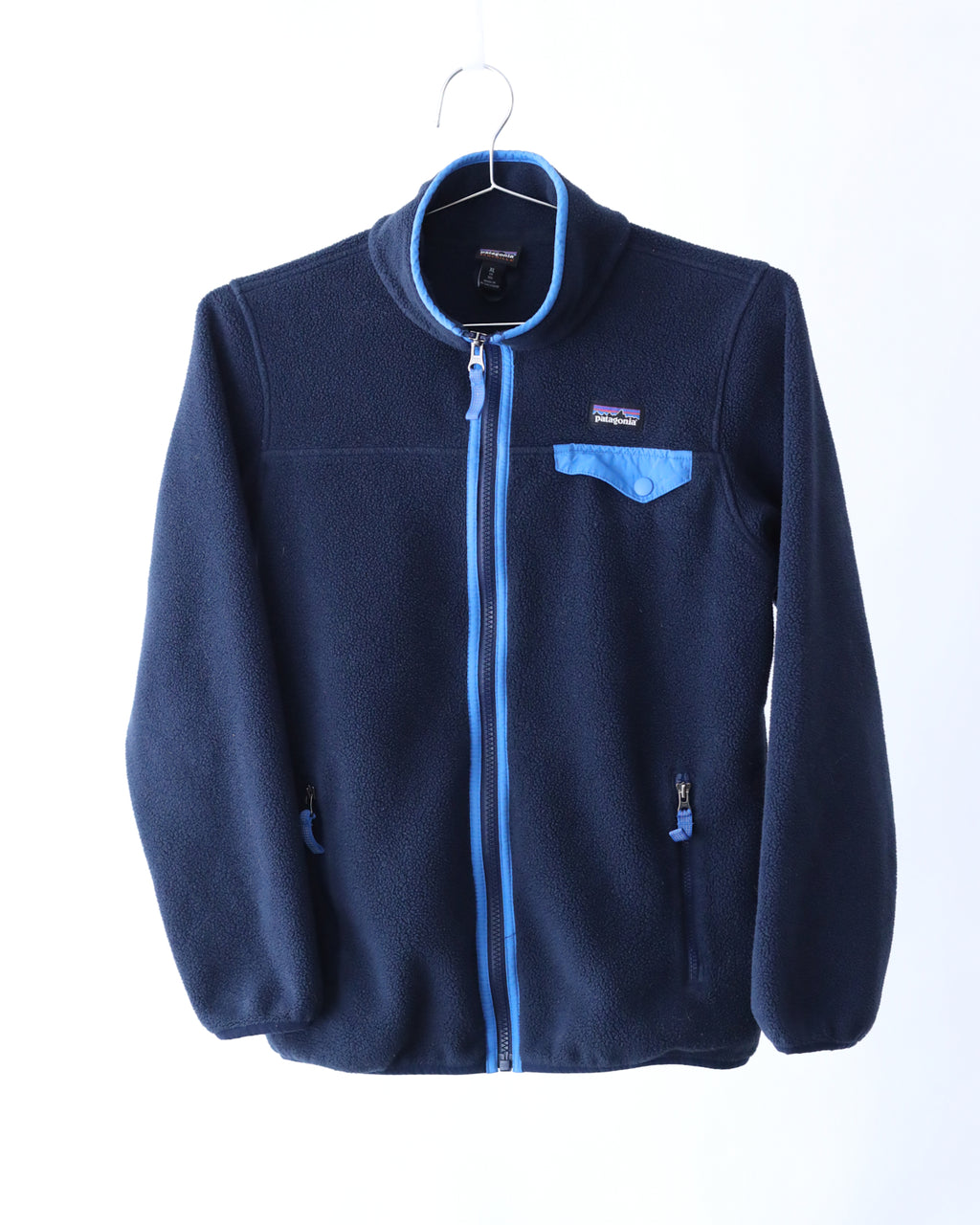 Women's Patagonia Two Tone Blue Zip Fleece Jacket