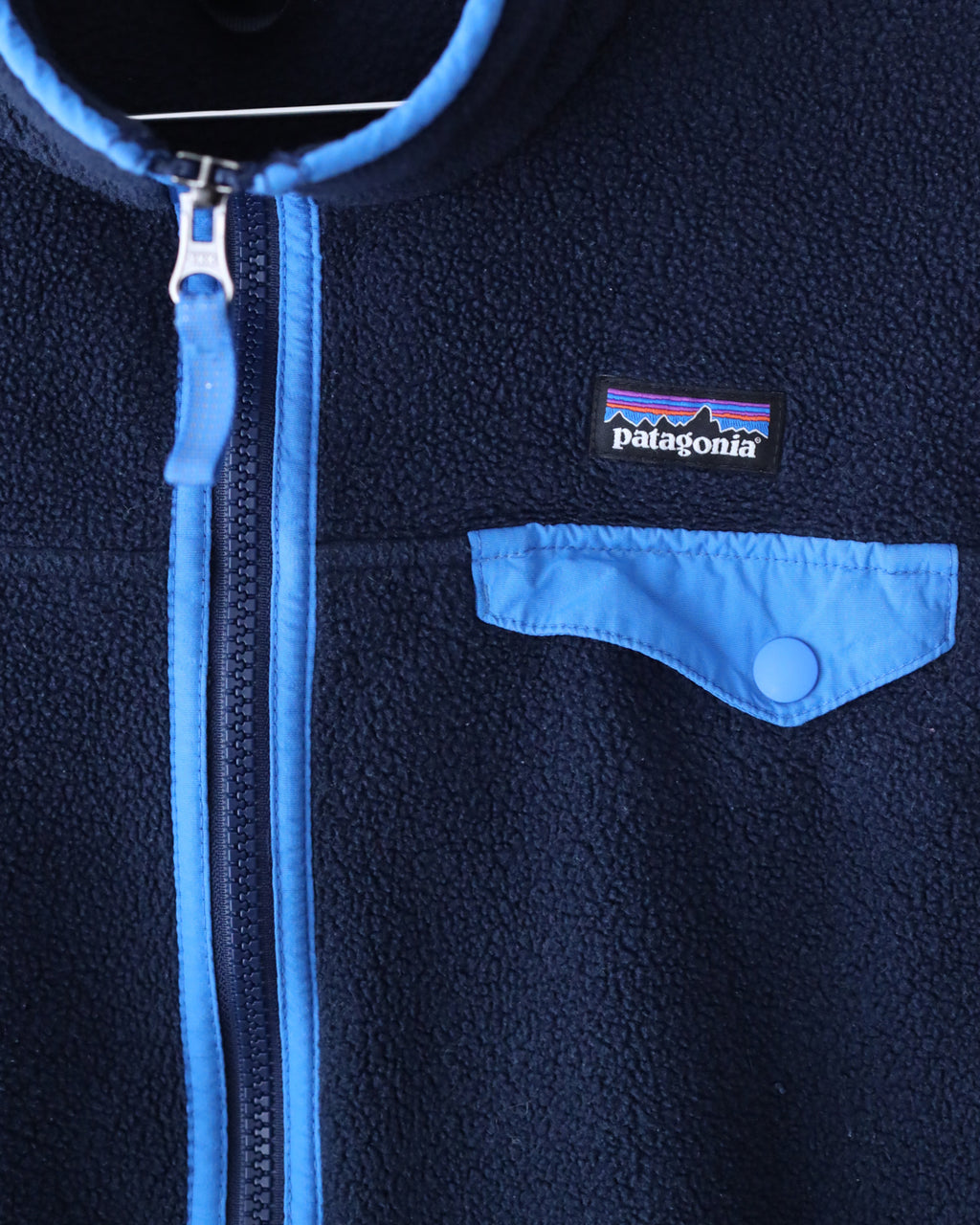 Women's Patagonia Two Tone Blue Zip Fleece Jacket