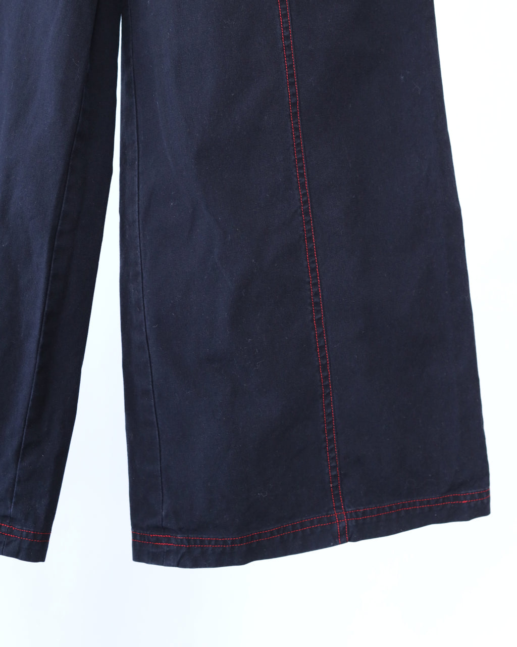 Women's Elia Vhon Navy Blue Red Stich Wide Leg Pants