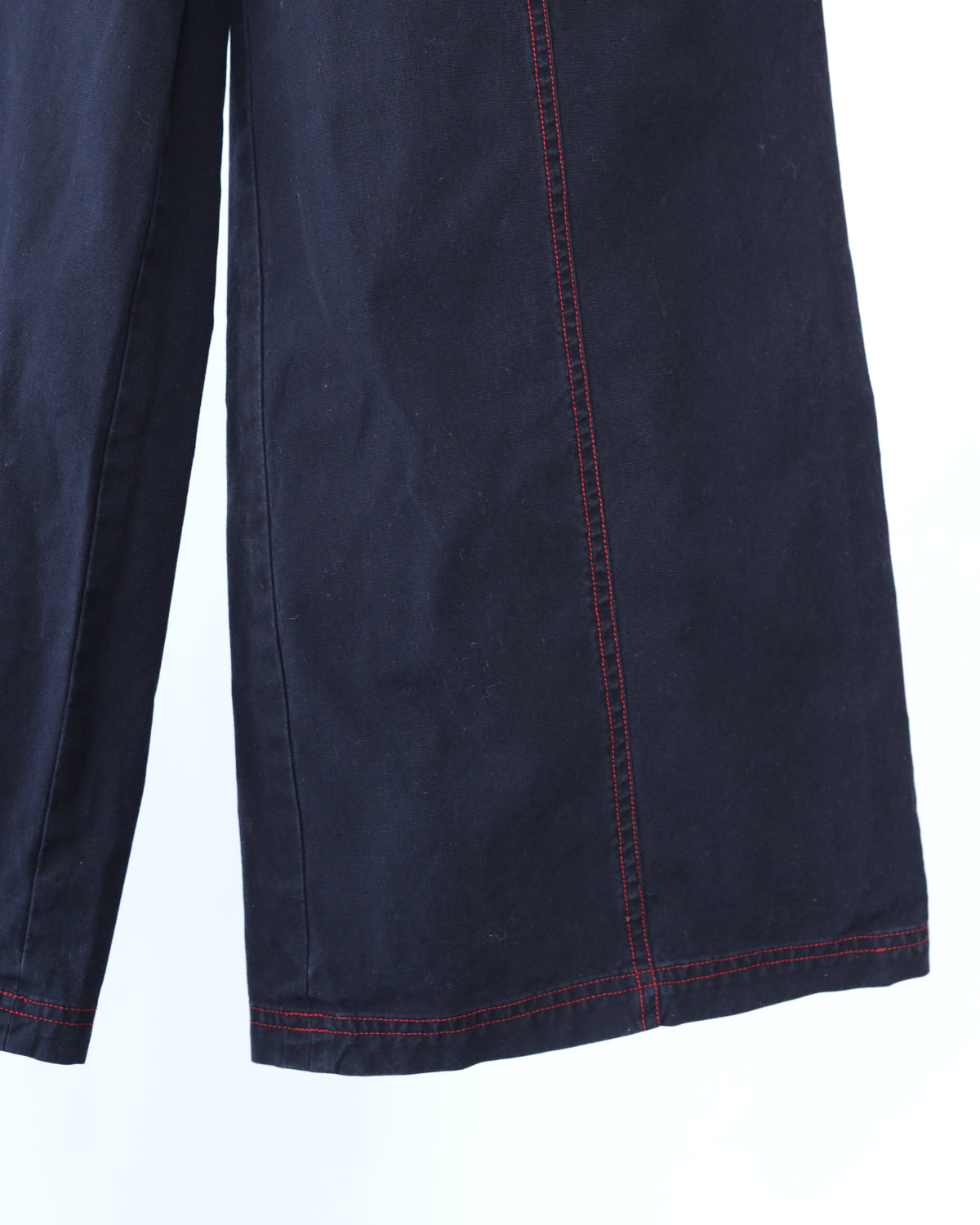 Women's Elia Vhon Navy Blue Red Stich Wide Leg Pants
