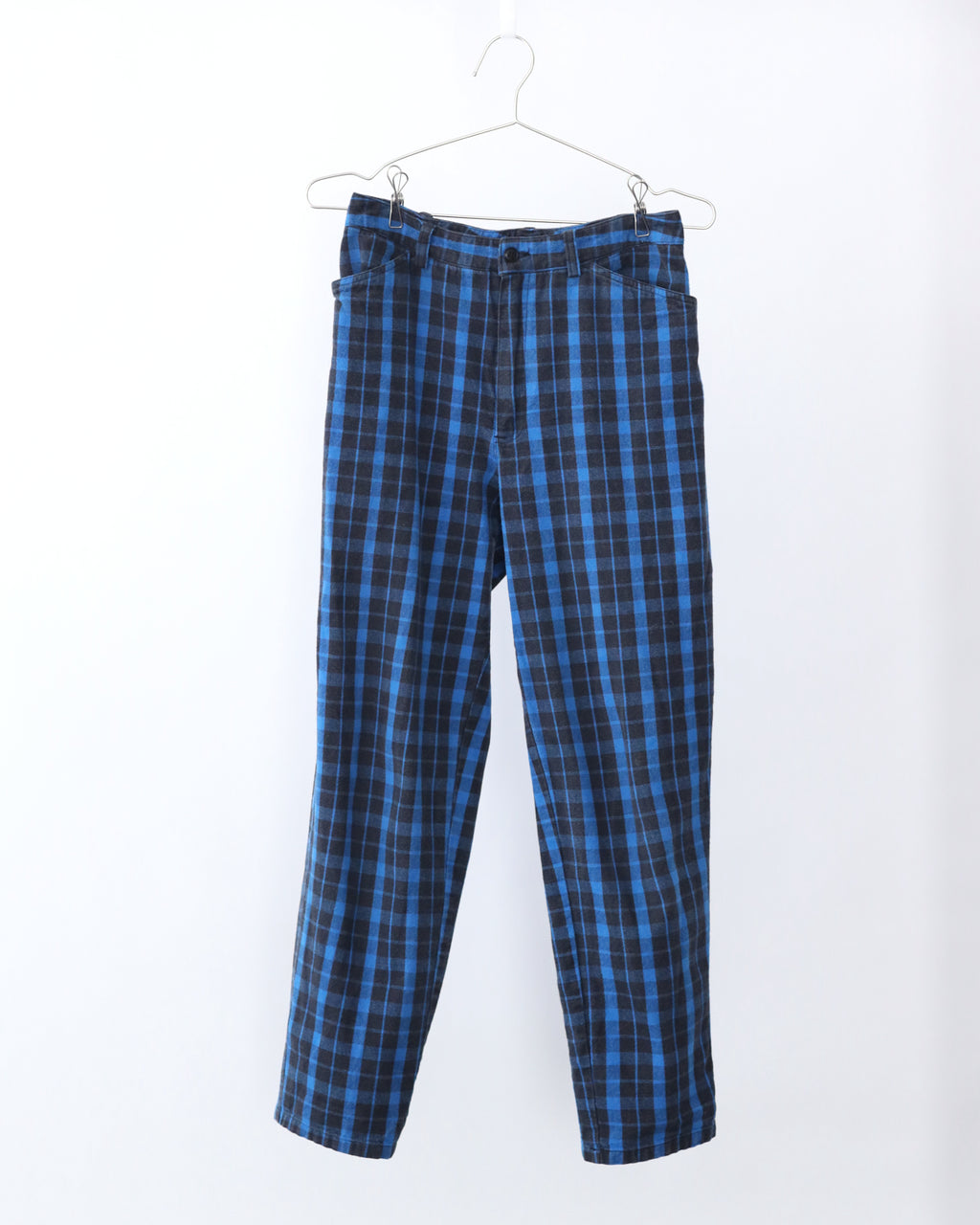 Women's LizSport 90s Blue and Black Plaid Pants