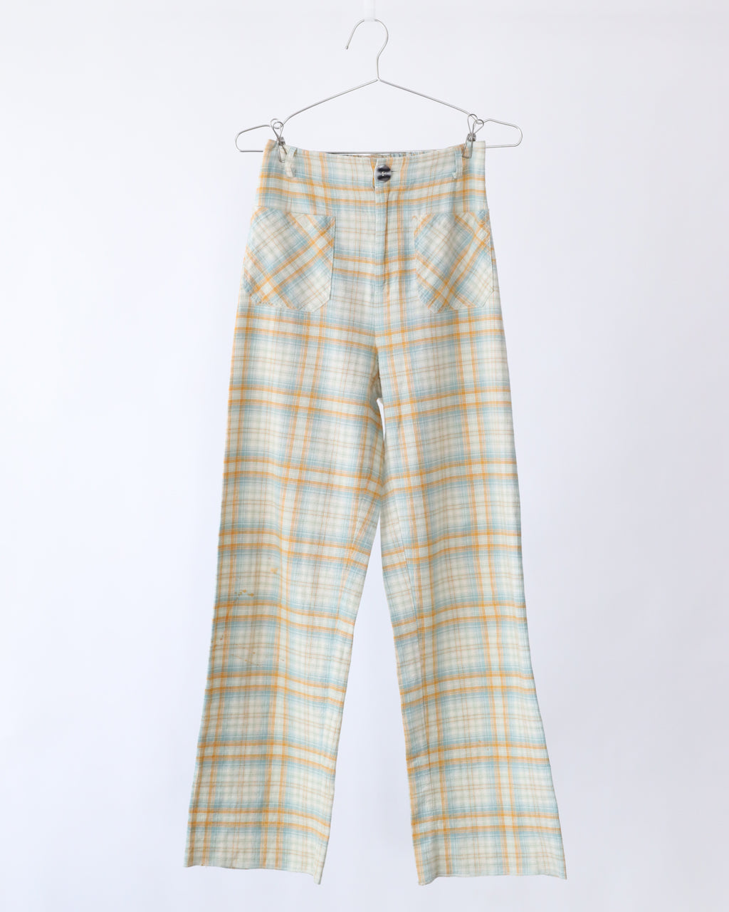 Women's Plaid Wideleg Pants