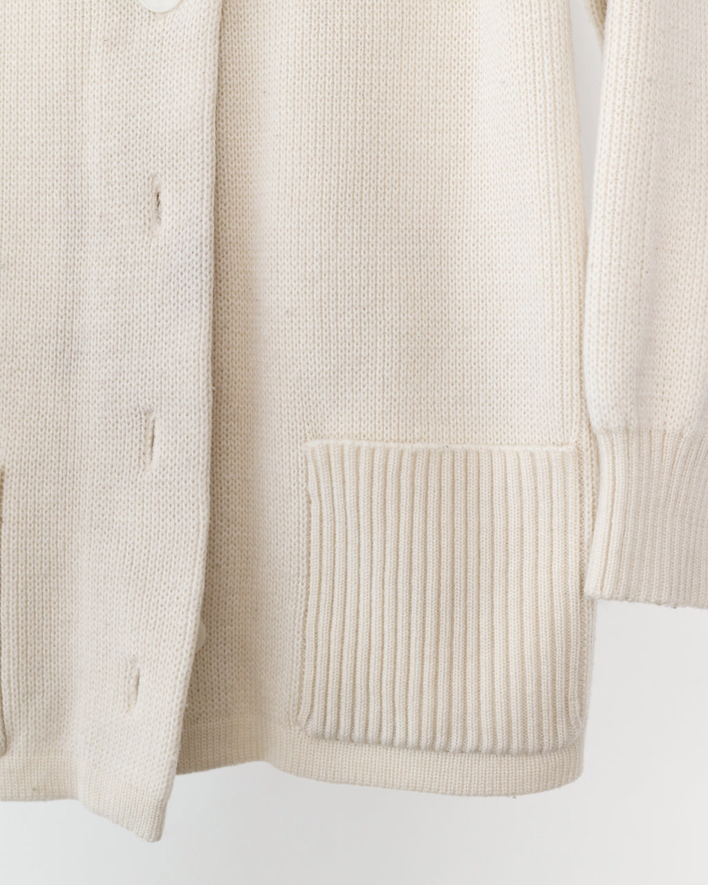 Women's Jantzen Cream Knit Cardigan