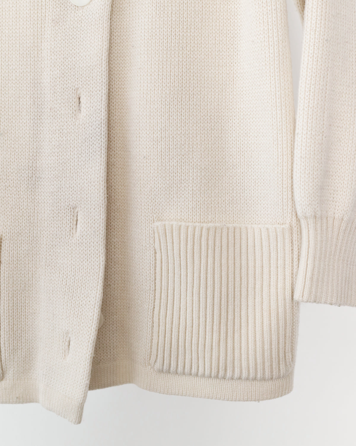 Women's Jantzen Cream Knit Cardigan