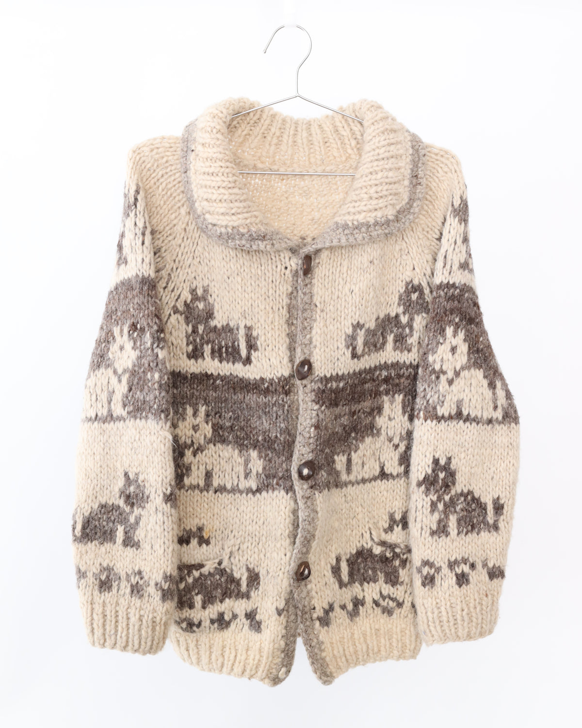 Women's Knit Multi Cream Cardigan