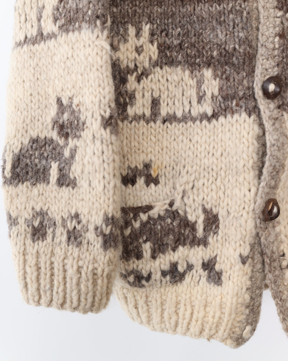 Women's Knit Multi Cream Cardigan