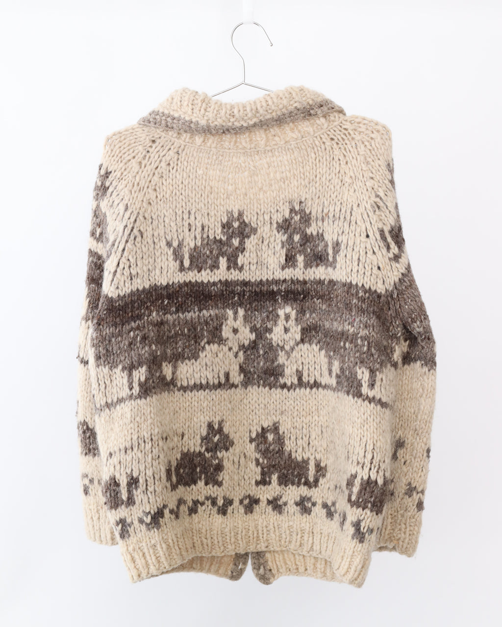 Women's Knit Multi Cream Cardigan