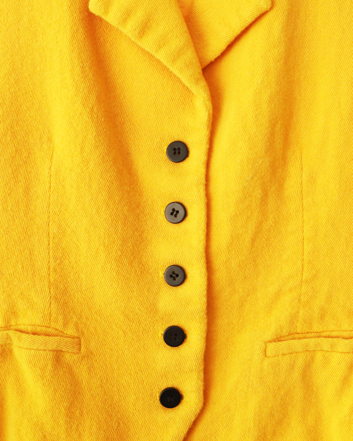 Women's Jones New York Yellow Black Lapel Vest Size 6