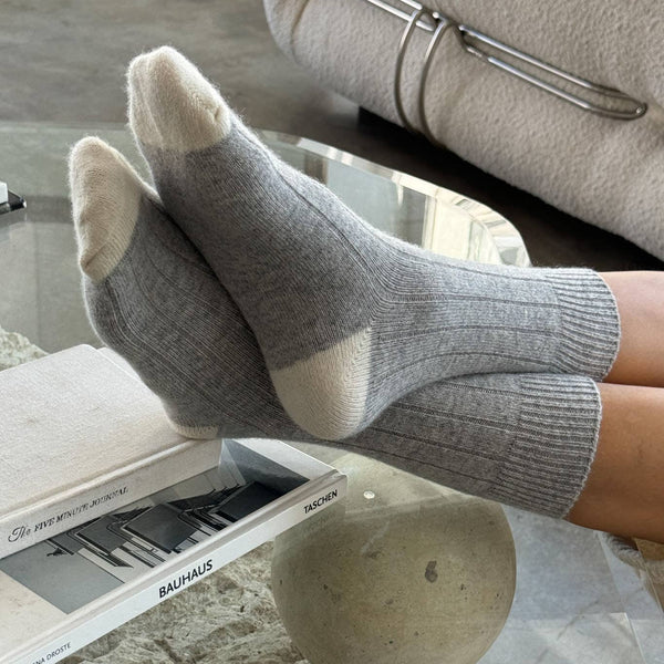 Classic Cashmere Socks Grey