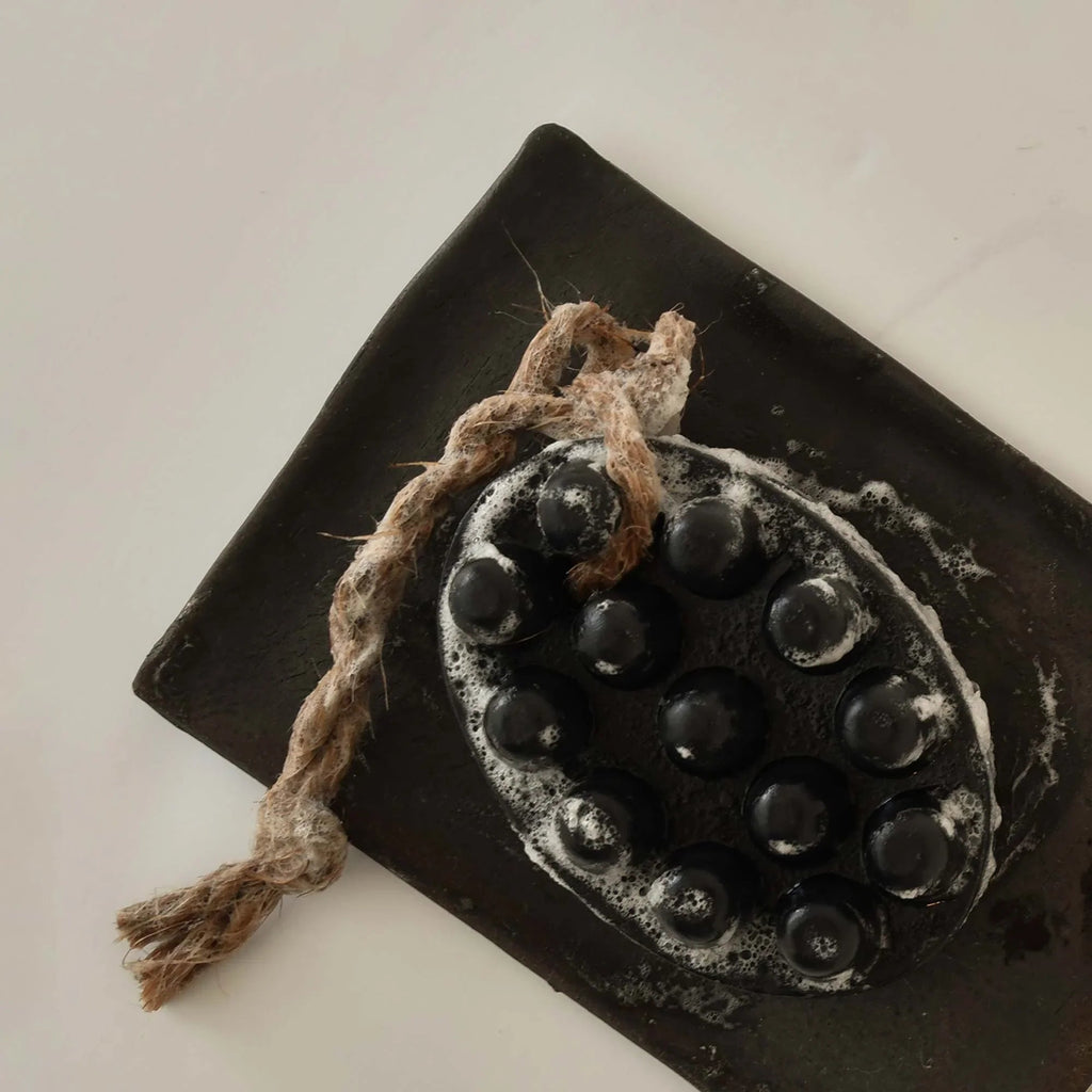 Cedar and Myrrh Bar Soap Massage | Palo Santo & Charcoal