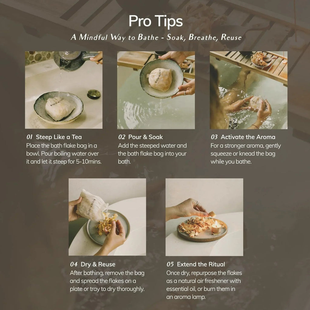 Cedar and Myrrh Bath Flakes Hinoki Japanese Cypress