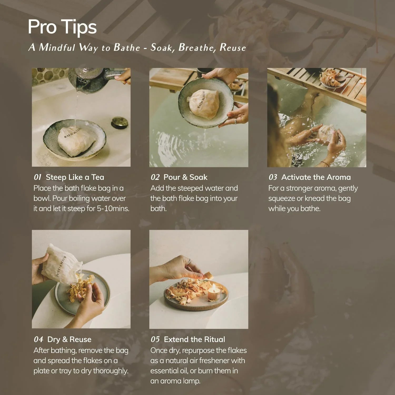 Cedar and Myrrh Bath Flakes Palo Santo